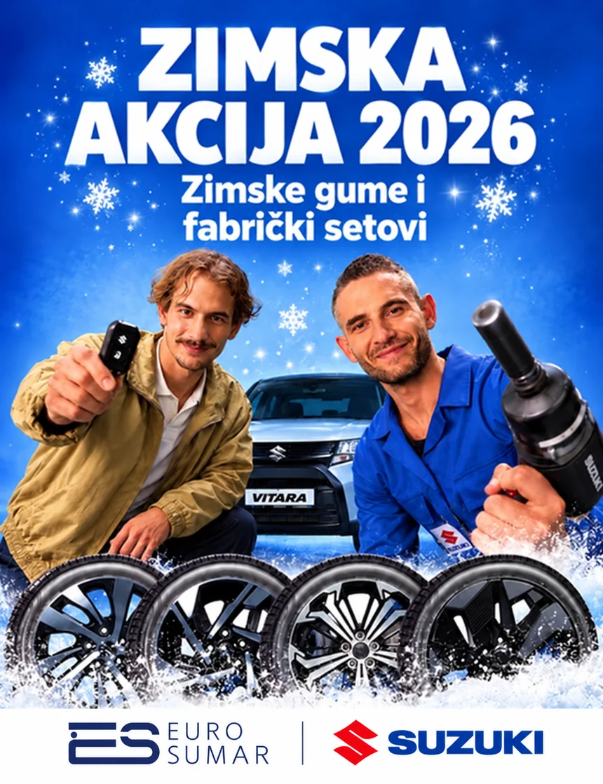 Zimska akcija — zimske gume i fabrički setovi Euro Sumar Suzuki