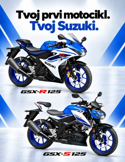 TVOJ PRVI MOTOCIKL. TVOJ SUZUKI.